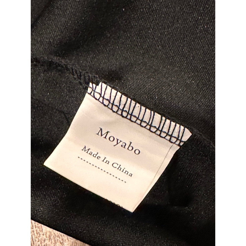 Moyabo Black Ruffle Sleeve Flared A Line Swing Casual Party Cocktail Dress Large - Picture 6 of 7